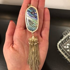 KENDRA SCOTT Rayne Necklace in Gold/Abalone Shell